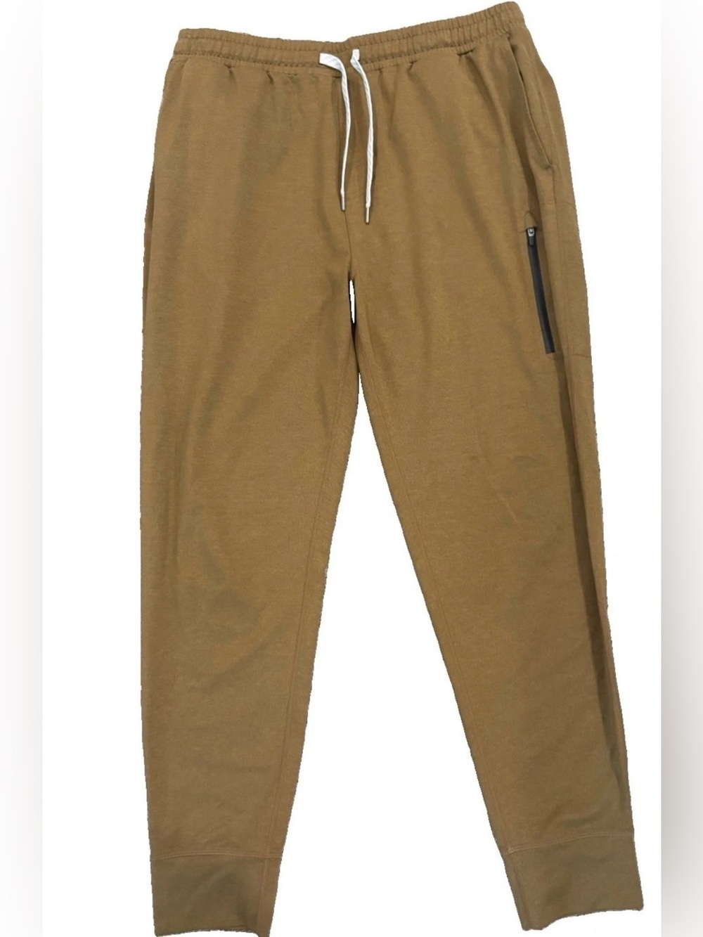 Vuori Men’s Pants L  Brown Tan  Ripstop Organic Cotton Drawstring Jogger